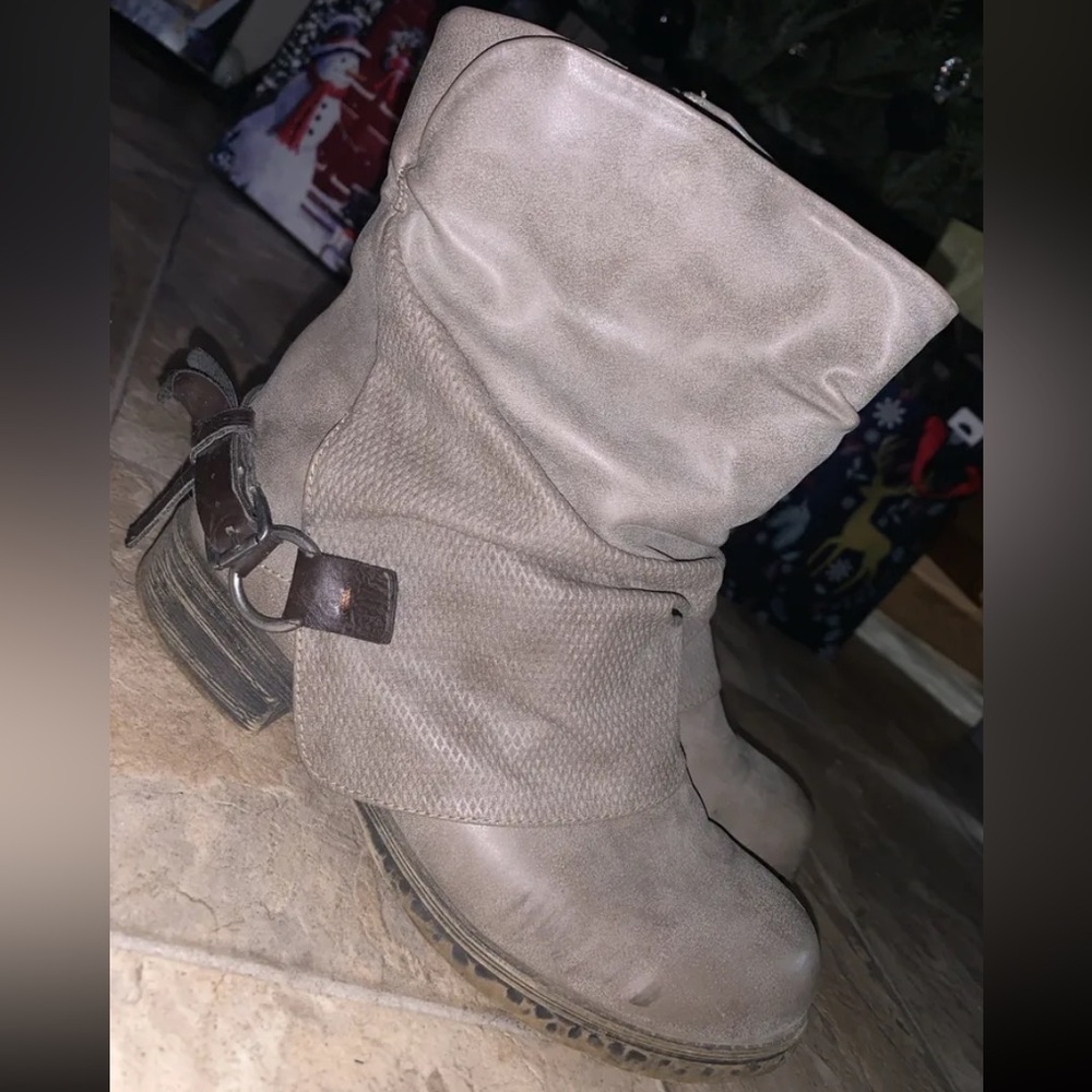 Jelly Pop Women's Low Boots Brown Size 9.5 Distressed biker